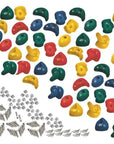 Climbing Stones & Footholds - Multi-Color, High-Grip, Poly-Resin