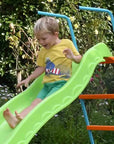 Children's Slide - Wavy - 1.85m - Freestanding - Green