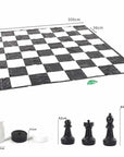 Giant Chess + Giant Draughts + Mat Package (3m x 3m)