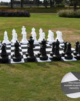 Giant Chess Pieces for Lawn Games - Weatherproof - 2 BOXES