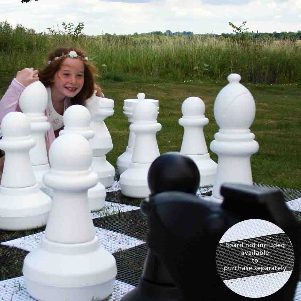 Giant Chess Pieces for Lawn Games - Weatherproof - 2 BOXES