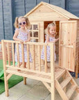 Evermeadow Wooden Tower Playhouse with Slide