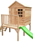 Evermeadow Wooden Tower Playhouse with Slide