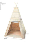 Wooden Teepee Playhouse Without Floor A Magical Hideaway - Indoor and Outdoor Play