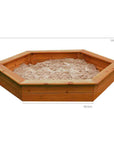1.5m Diameter Hexagonal Wooden Sandpit