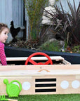 Car Shaped Wooden Sandpit