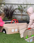 Car Shaped Wooden Sandpit