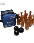Wooden Skittles Game Set - Indoor & Outdoor