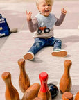 Wooden Skittles Game Set - Indoor & Outdoor