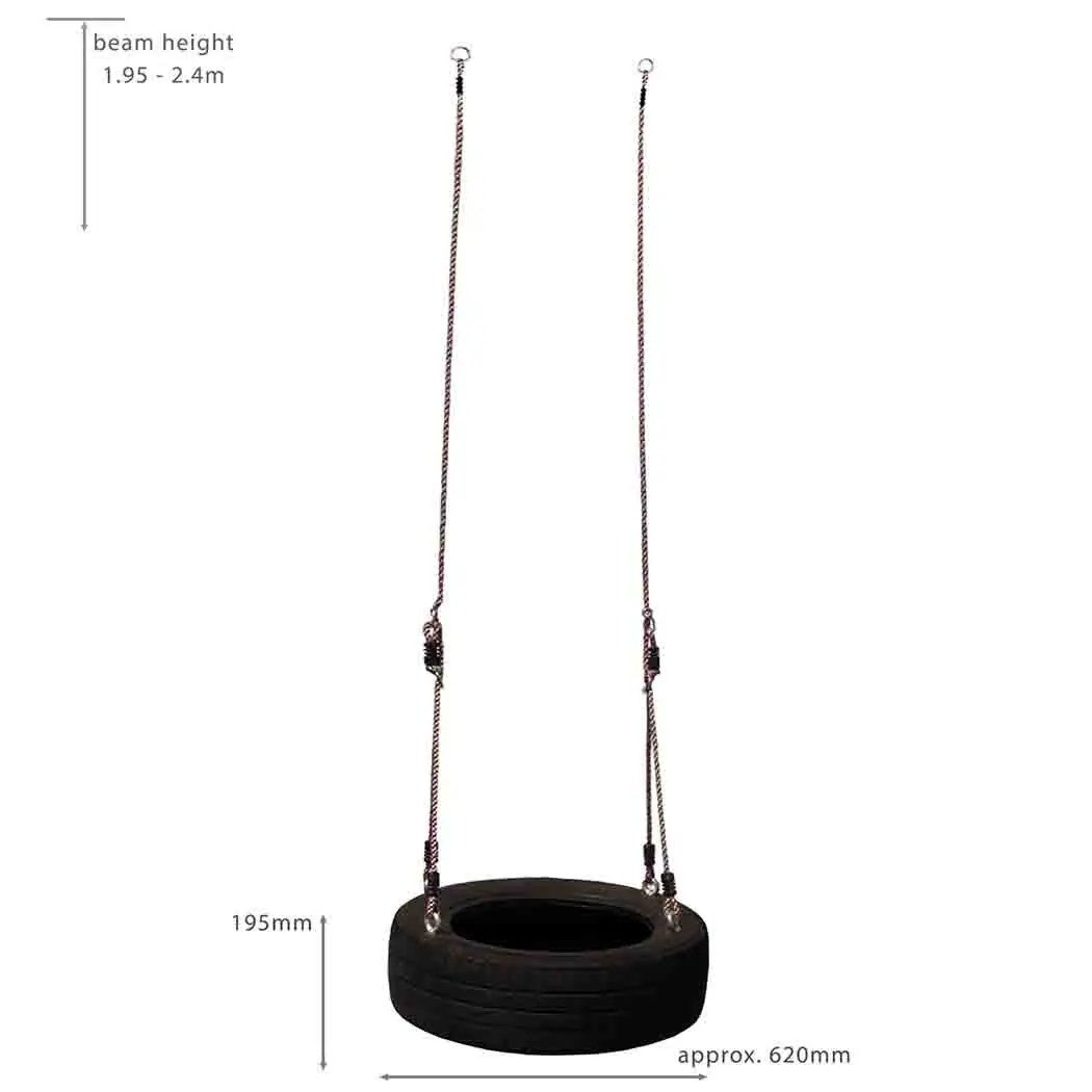 Horizontal Tyre Swing  - Long-Lasting &amp; Fun
