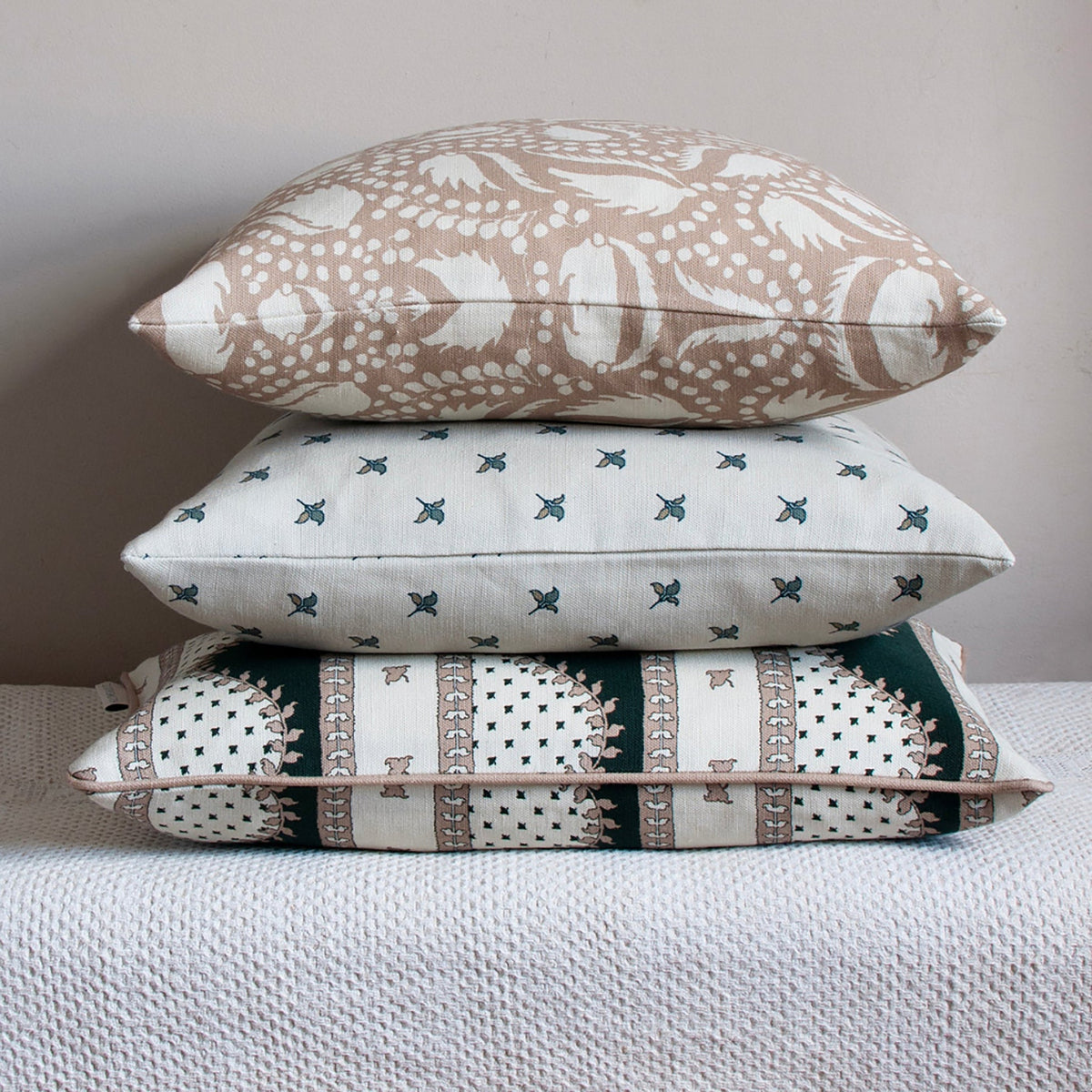 Billow Square Cushion - Blush Pink