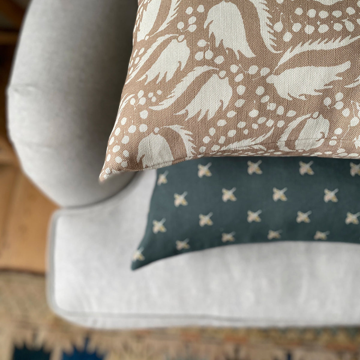 Billow Square Cushion - Blush Pink