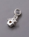 Bird House Silver Charm