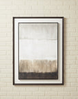 Oversized Framed Linen Wall Art in Neutral Tones