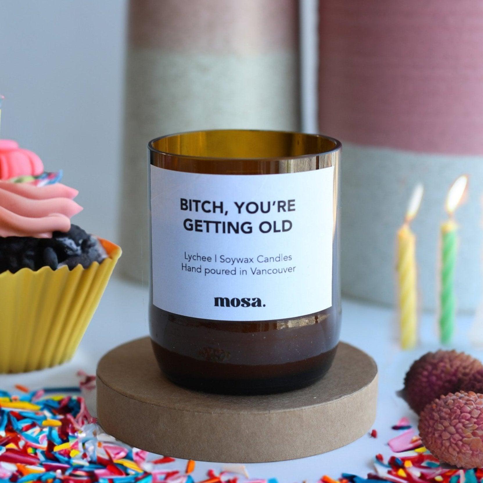 Lychee Scented Soy Candle in Recycled Glass