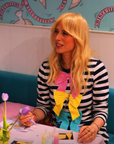 Biscuiteers x Olivia Rubin Rainbow Croissant Letterbox Biscuit