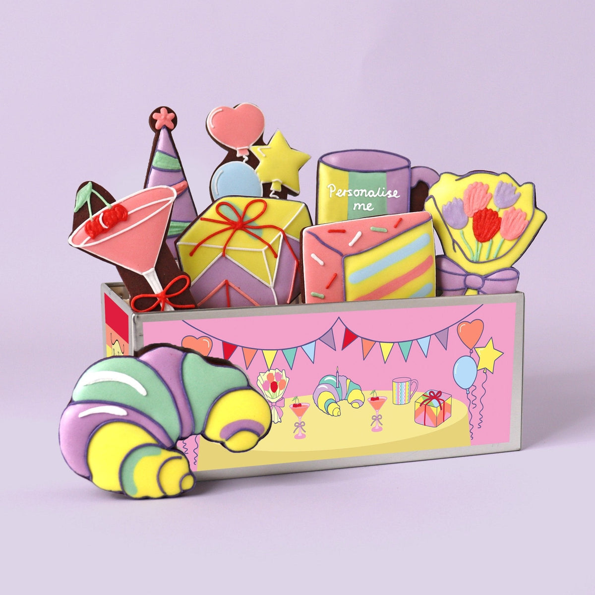 Biscuiteers x Olivia Rubin Sweet Celebration Biscuit Tin