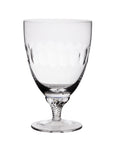 Crystal Bistro Glasses with Lens Design