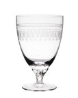 Crystal Bistro Glasses with Ovals Design