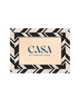 Black and White Marquetry Striped Photo Frame 6x4"