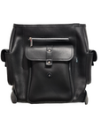 Men's Leather Tannery Backpack - Black