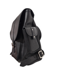 Men's Leather Tannery Backpack - Black