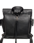 Men's Leather Tannery Backpack - Black