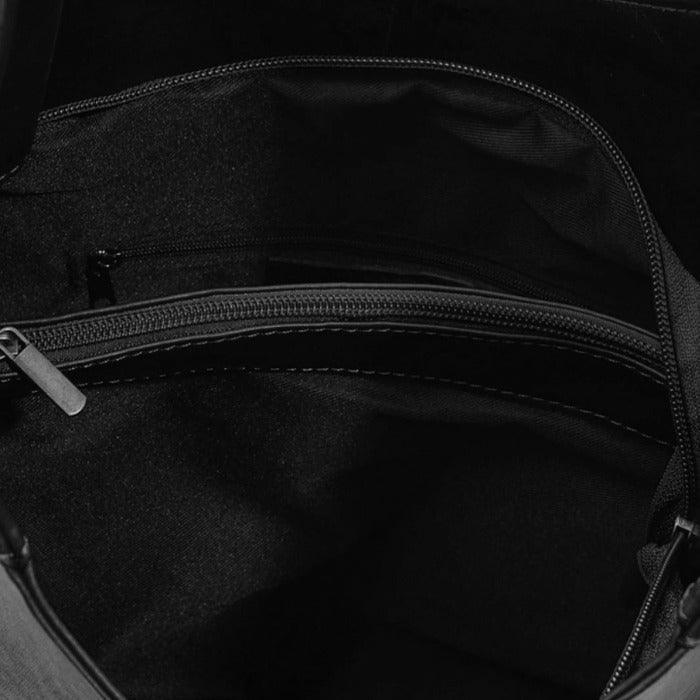 Black Calf Hair Leather Grab Bag – Elegant &amp; Versatile by Sostter at brixbailey.com