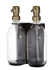 Black Double Wall Mounted Soap Dispensers