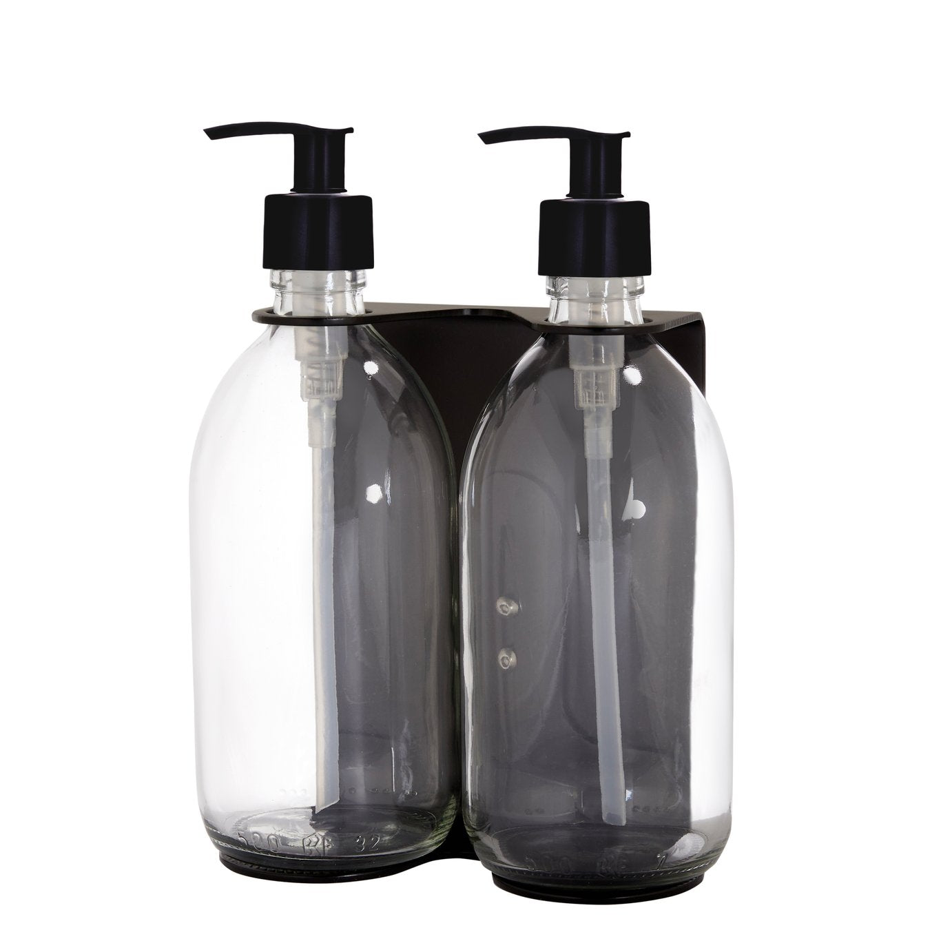 Black Double Wall Mounted Soap Dispensers-9
