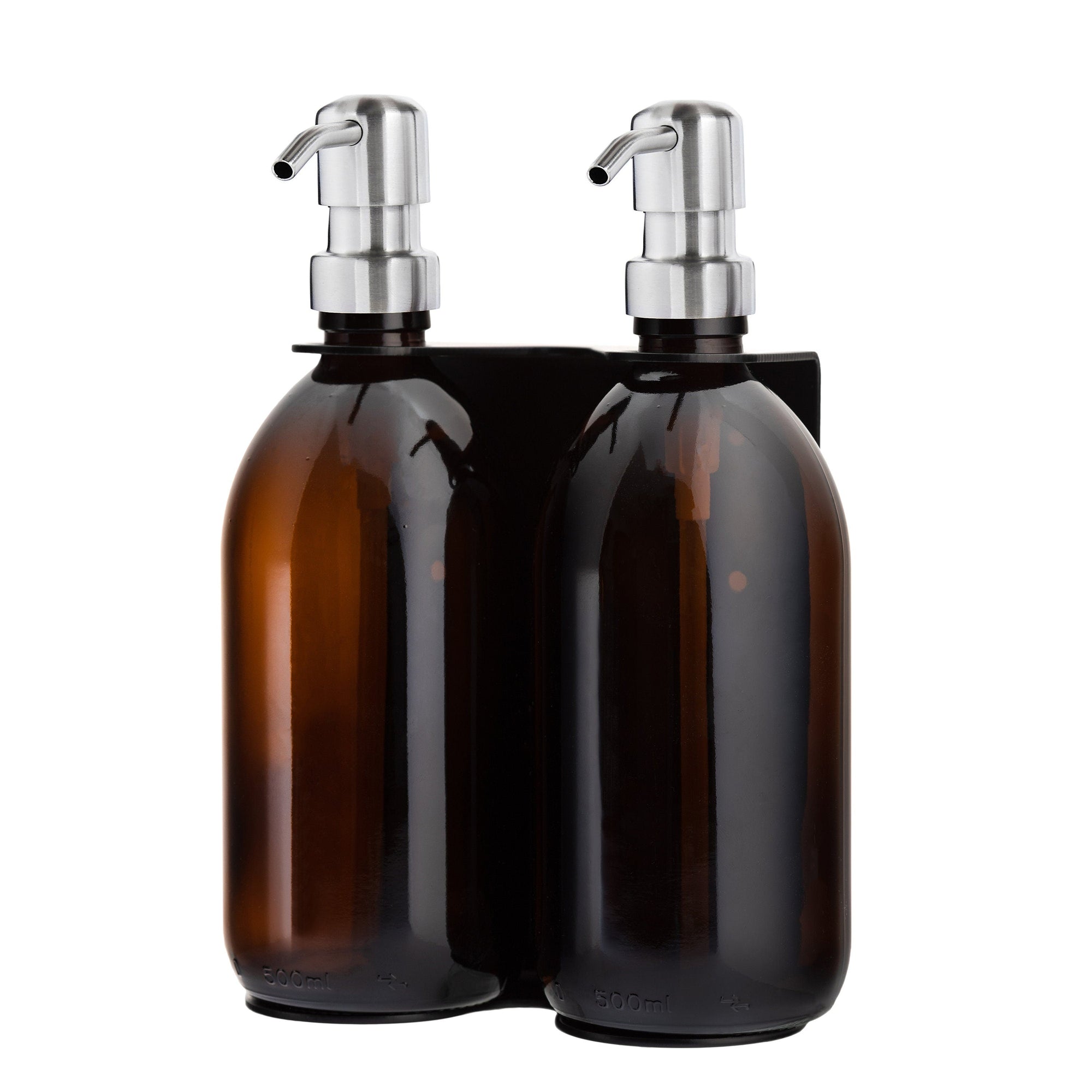 Black Double Wall Mounted Soap Dispensers-7