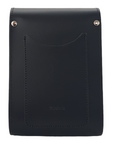 Handmade Leather Festival Phone Bag - Black