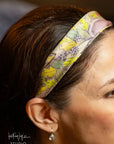 Black Floral Silk Scarf