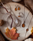 Amber ELEMENTS Drop Earrings