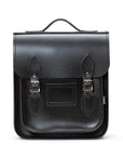 Handmade Leather City Backpack - Black