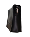Soft Tannery Leather Messenger - Black