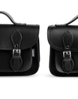 Handmade Leather Micro Satchel - Black