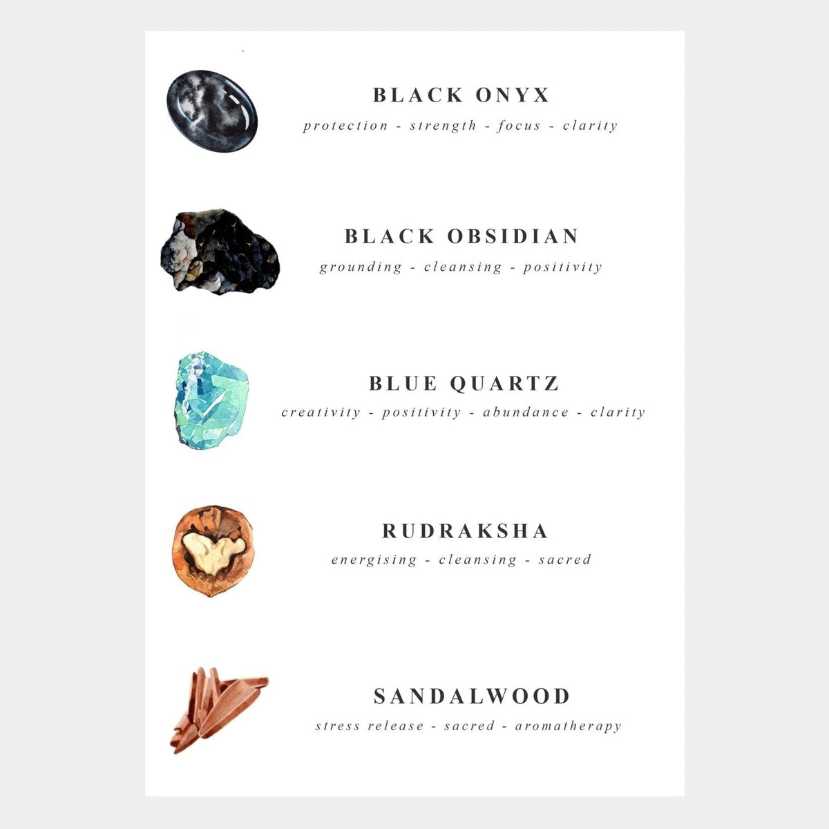 Black Obsidian Crystal Necklace - Nyx