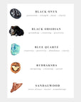 Black Obsidian Crystal Necklace - Nyx