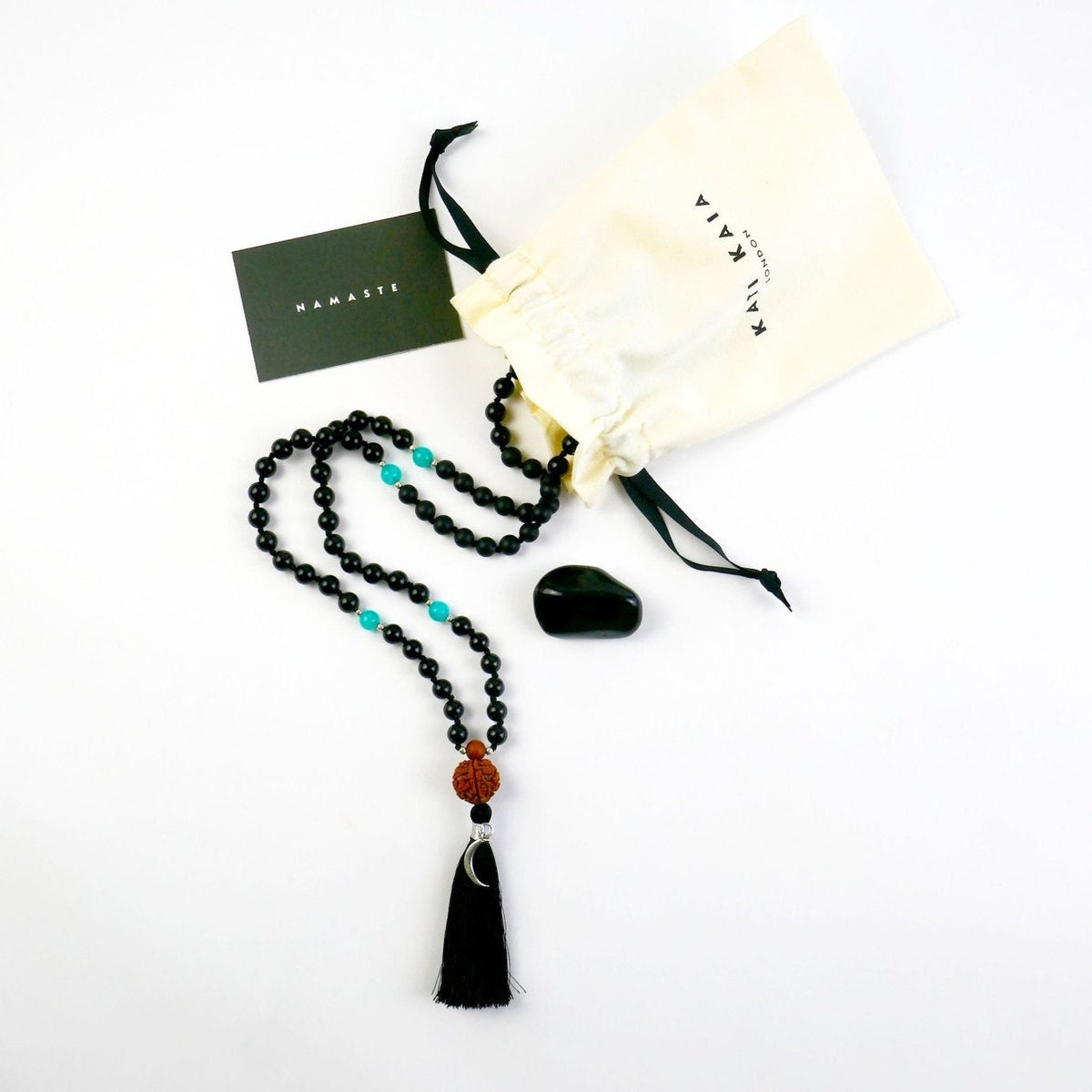 Black Obsidian Crystal Necklace - Nyx