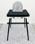 Splash mat - Monochrome Spotty Polka Dot