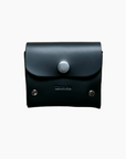 Handmade Leather Simple Coin Purse - Black