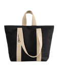 Black Cotton Canvas Tote Bag