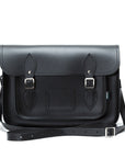 Handmade Leather Satchel - Black