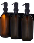Black Triple Wall Mounted Soap Dispenser