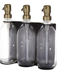 Black Triple Wall Mounted Soap Dispenser-9