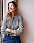 Nora blouse salt and pepper