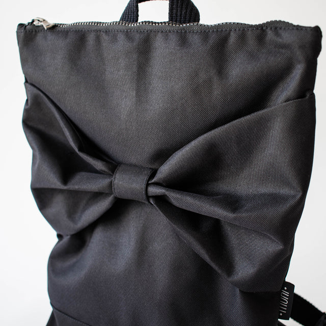Waterproof Backpack with Black Bow