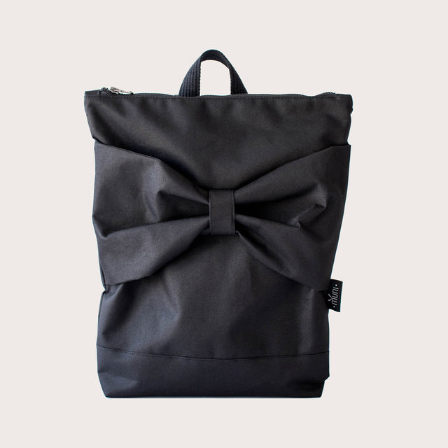 Waterproof Backpack with Black Bow