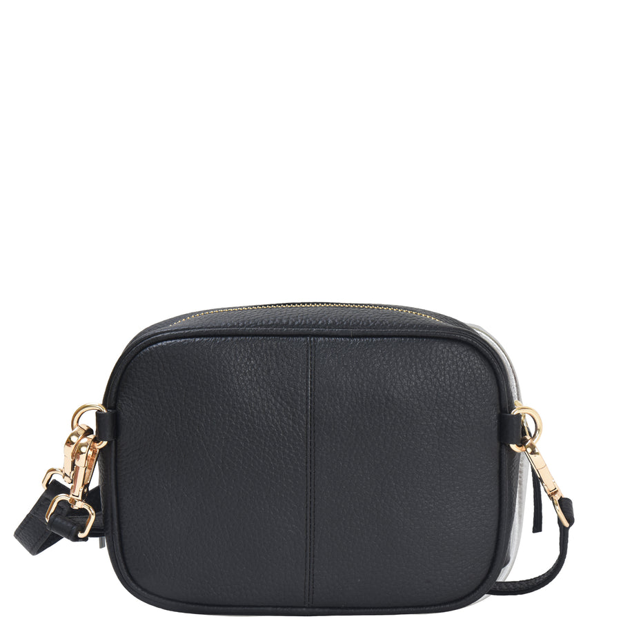 Blue Animal Print Leather Crossbody Convertible Bag